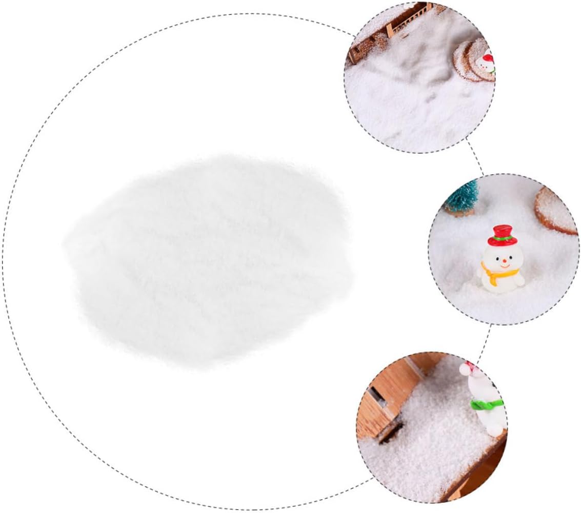 Ciieeo Realistic Christmas Craft Artificial Snow Fake Snow Set Decorative Snow for Xmas Decorations