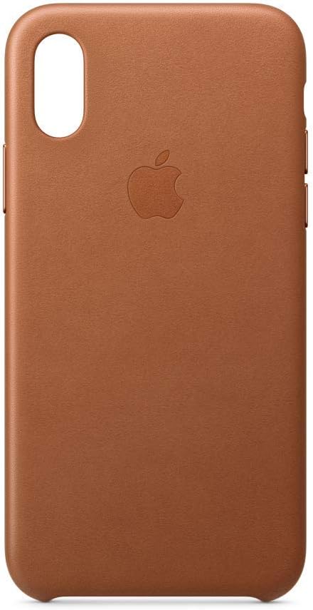 Apple iPhone Xs Leather Case - Saddle Brown