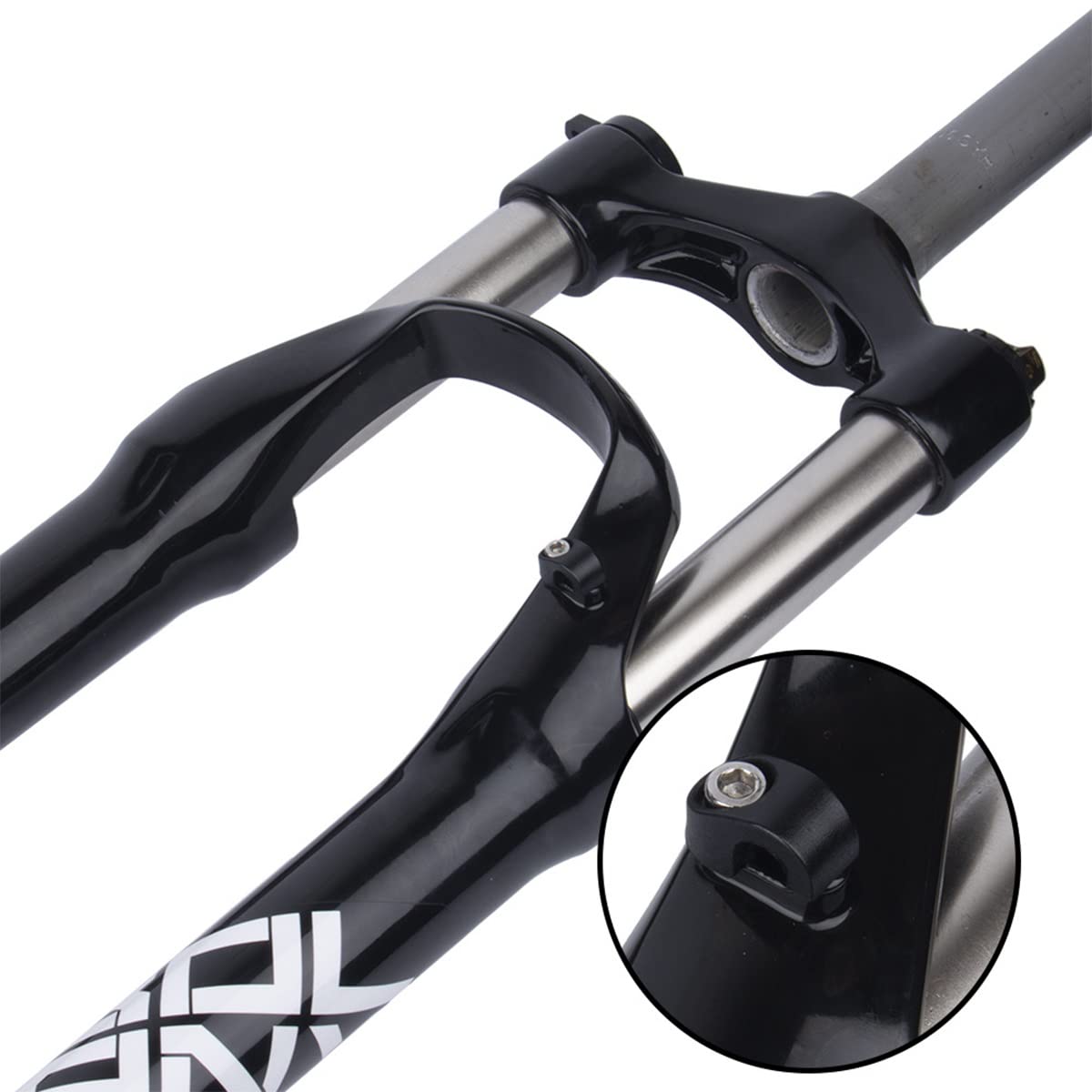 MTB DH FedergabelMTB Gabel Bike Aufhängung Gabel 26/27, 5/29 Zoll Aluminium Mountainbike Gabel Reise 105mm Manuelle Lockout QR 9mm Gerade Rohr