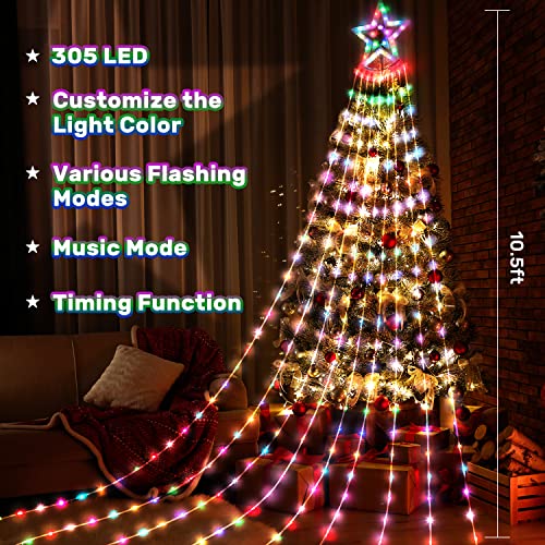 11Ft Easter Decorations String Light, St. Patricks Day Lights Decorations, 305 Led 203 Modes Bluetooth App Control Lights, Outdoor & Indoor Light Decor For Anniversary, Wedding, Birthday Party #TOP4