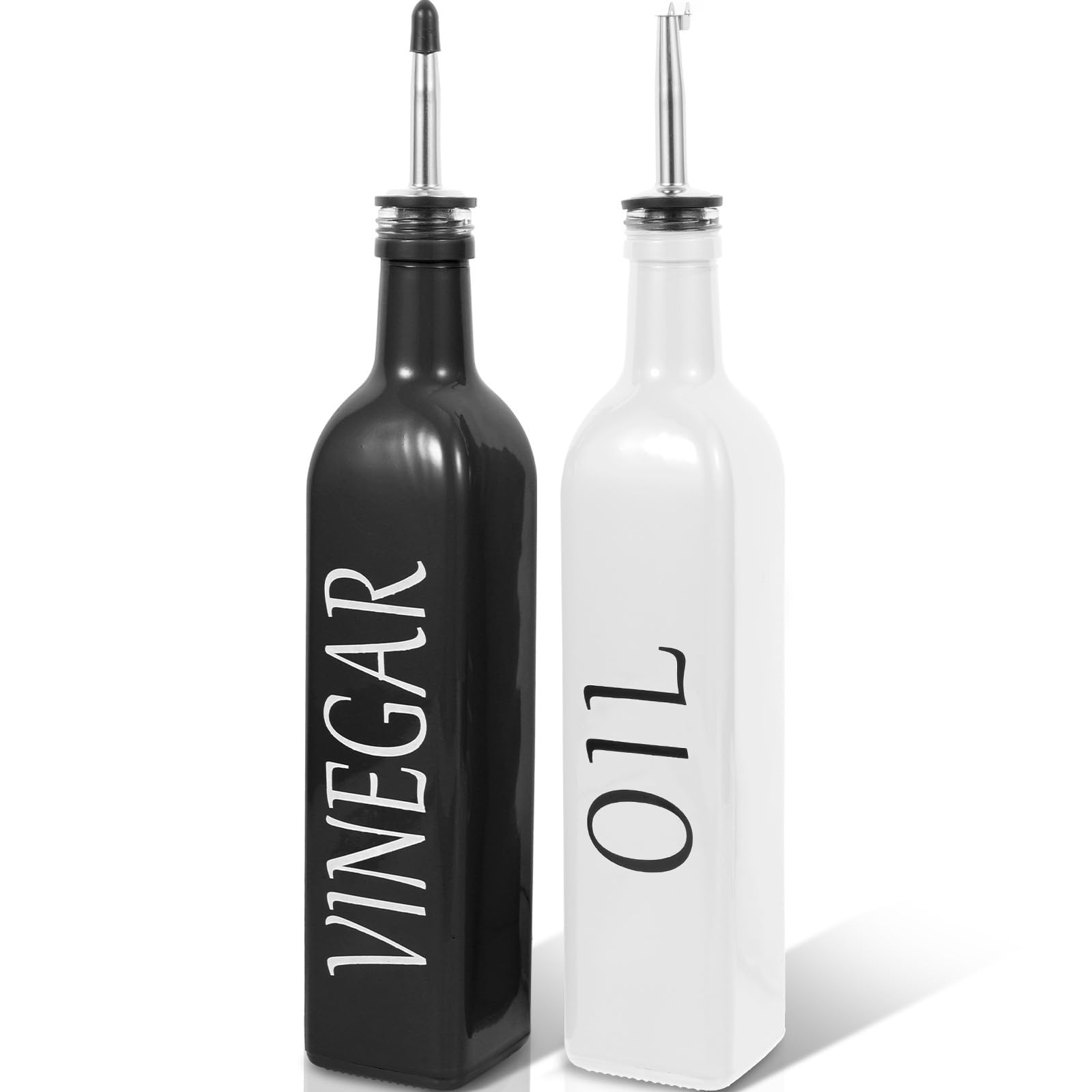 PACKOVE Praktische Ölflasche und Dekorativer Essigspender aus Kunststoff mit Ausgießer Stilvolles Design für Saubere Küche und Frische Gewürze Beim Kochen und Servieren