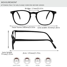 Henotin 3 Pack Blue Light Blocking Reading Glasses,Spring Hinge Computer Readers for Men Women,Anti UV Ray Filter Eyeglasses (Mixed Color, 2.00)