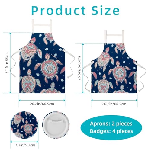 Tablier de serveuse pour restaurant et nettoyage lot de 2 pièces - 2