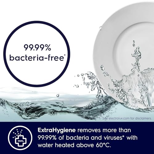 Electrolux Freestanding Dishwasher, 15 Place Settings, 8 Programs, Inverter Motor, Fully Automatic & Satellite Clean Technology, Sensor Control, Quiet & Silent, Made in Italy, Silver, ESZ89300SX