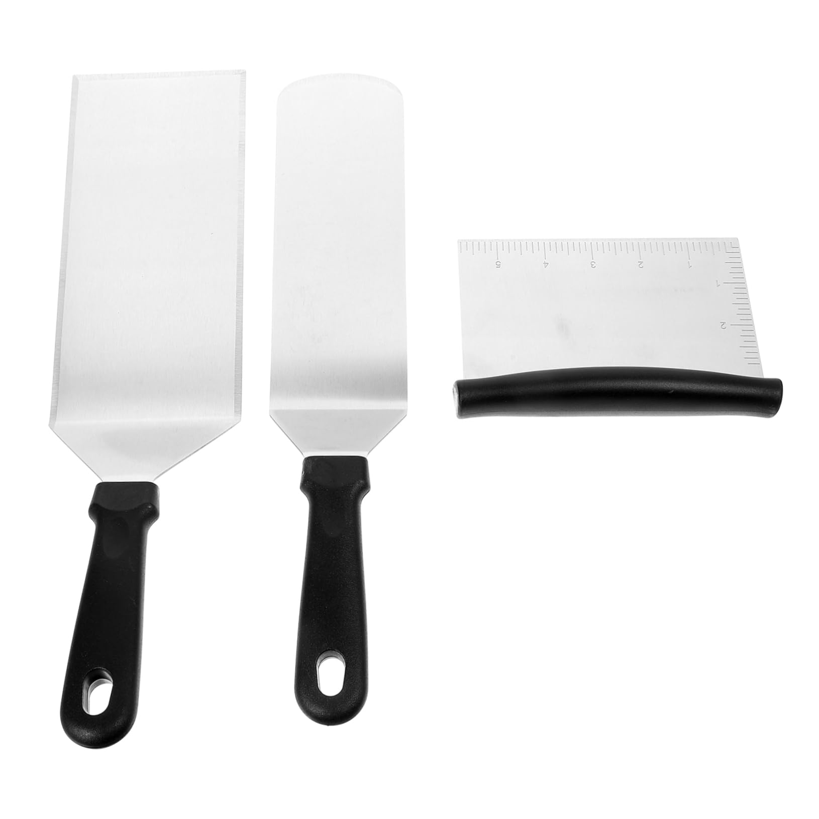 Ciieeo Set Spatola per Bistecche in Acciaio Inossidabile Manico in Pp, Utensile da Cucina Facile da Pulire per Uso Professionale in Ristoranti e Casa