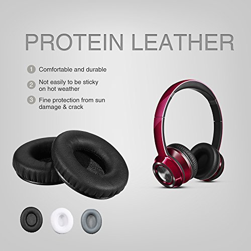 KKmoon Protetor de ouvido com memória de substituição Proteína de couro ao redor dos protetores de o