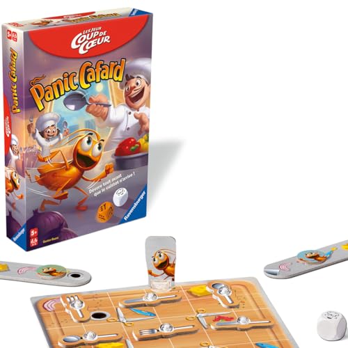 Ravensburger - Panic Cafard - Jeu de société - Enfants et Parents - Jeu de rapidité - Format de boîte Compact - De 2 à 4 Joueurs à partir de 5 Ans - Mixte - 22323 - Version française