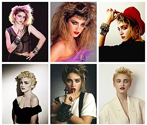 Madonna Fridge Magnets 6-Pack # Music Posters Rare Photos Magazine Covers # Large Flexible Vinyl Magnets 2.5"x3.5" Each