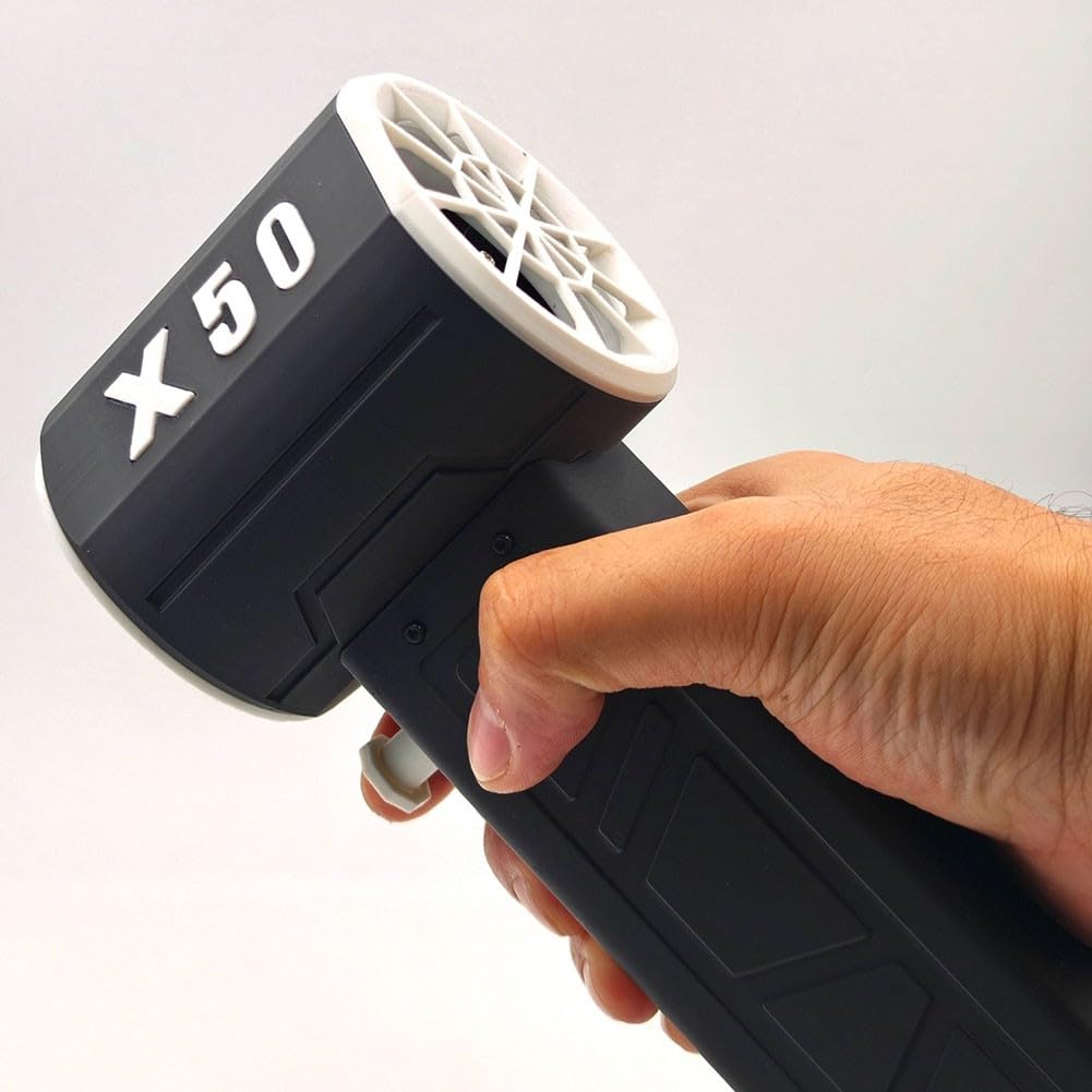 RANRAO Portátil seco para turbo de mano X50, motor sin escobillas, ventilador de conducto de alta potencia, soplador de aire para limpieza al aire libre y secado de automóviles (negro)