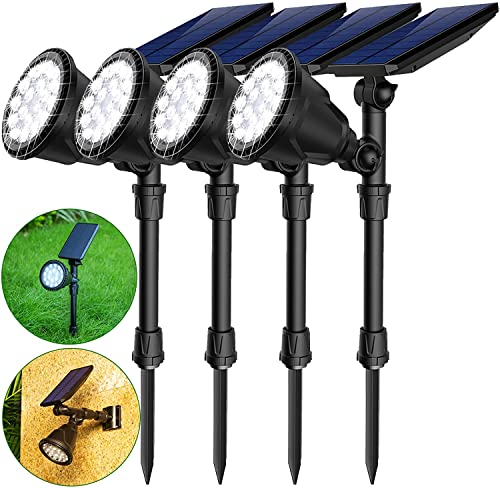 JSOT Solar Lights Outdoor Garden Cool White 4 Pack
