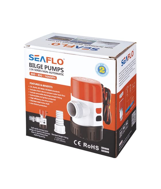 Whale Gulper 320 High Capacity Waste/Bilge Pump 12V (Part #Bp2052 By Whale Marine)