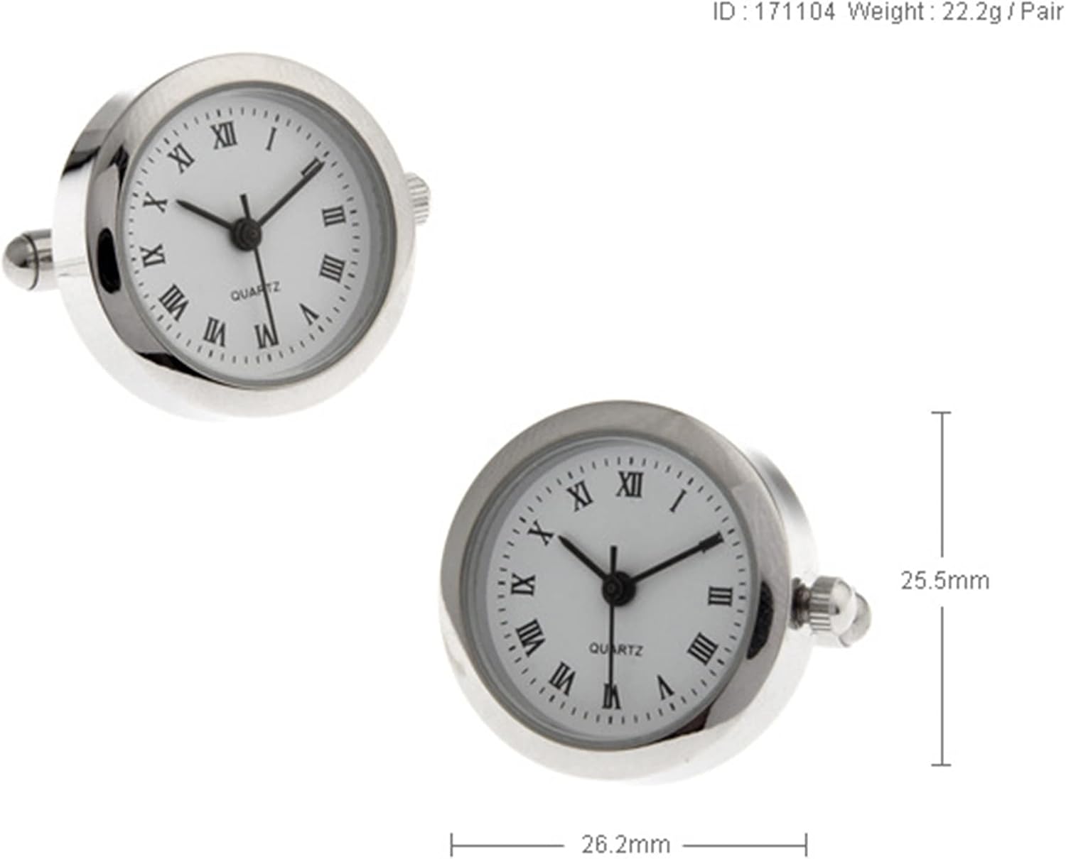 Cufflinks, Cufflinks Set Wedding Valentines Day Gifts Copper Cuff Links Clock Design
