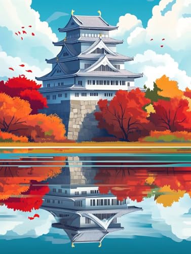 Kit Diamond Painting complet à offrir en cadeau créatif pour adulte amateurs d'art d'automne