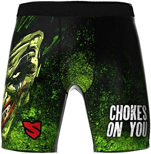 SMMASH Choker Professional Vale Tudo Shorts Men, Martial Arts Shorts, Perfect for BJJ, Krav Maga, Muay Thai, MMA, Breathable and Lightweight Training Pants for Men, Compression Shorts
