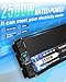 NIHAO 2500W Power Inverters DC 12V to 110V AC Converter with LCD Display, 2 International Socket and Battery Clips for Home, RV, Outdoor, Camping, Boat