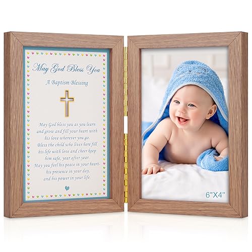 Blissfulabode Baby Baptism Picture Frame cover