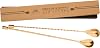 A Bar Above 2-Piece Gold Bar Spoon Set, 12-Inch Heavyweight Cocktail Mixing Spoons, Gold-Plated Stainless Steel Drink Stirrers for Shakers and Mixing Glasses, Bartender Tools for Professionals