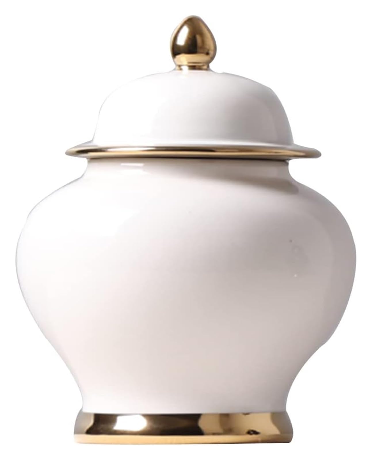 Wazon ceramiczny, słoik na imbir z pokrywką, tradycyjny chiński dekoracyjny słoik porcelanowy, słoik świątynny z pokrywkami, błyszczące wazony na kwiaty, dekoracja, półka na książki (czarny) (bia