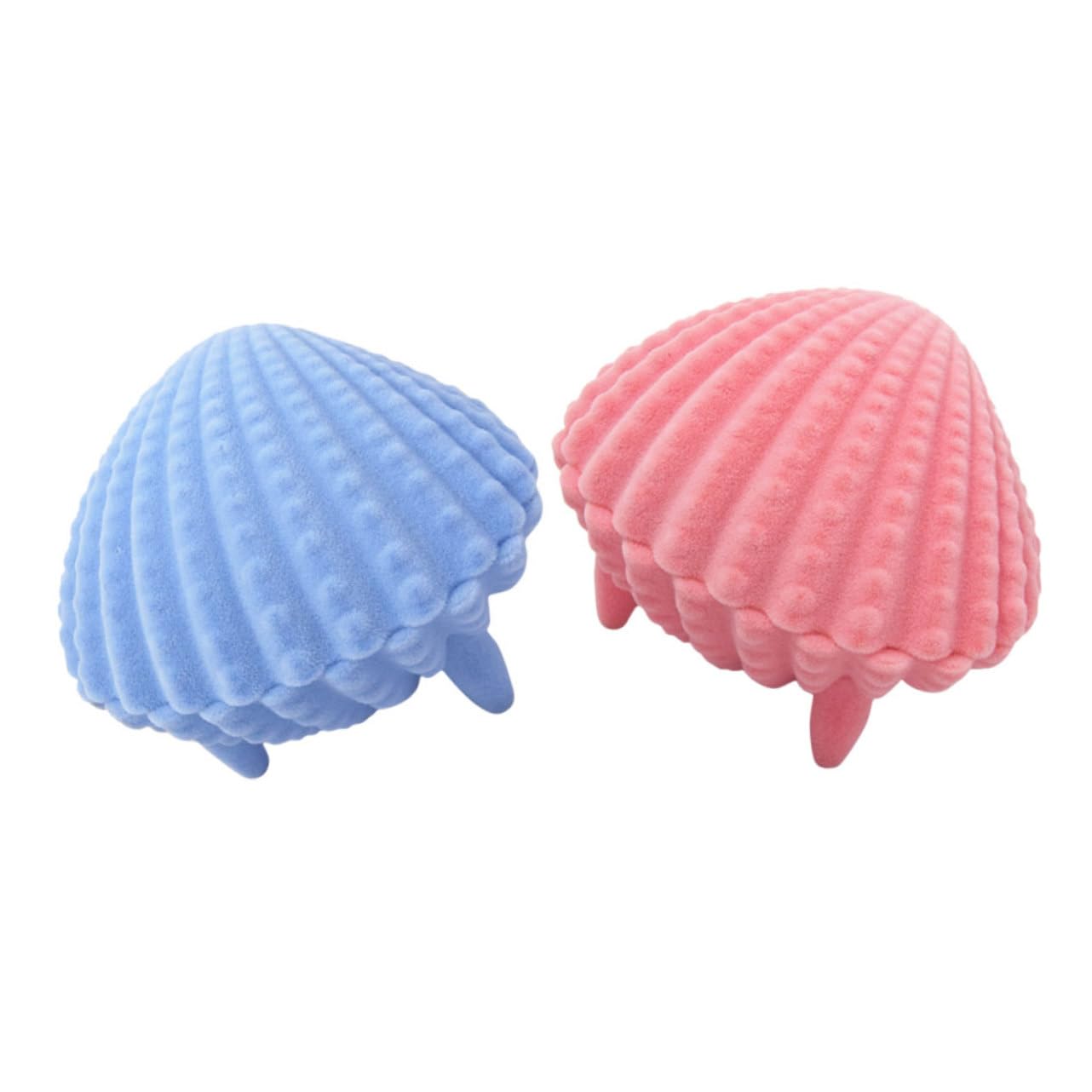 BESPORTBLE 5 Set Scatola Di Gioielli Conchiglie Di Perle Titolare Collana Display Chiave Vetrina Per Collane Custodie Per Gioielli Piccole Scatole Di Gioielli Portagioielli Flanella 2 Pezzi*5