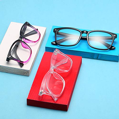 Aisswzber 8082-GRADIENT PINKN Unisex Stylish Square Non-Prescription Eyeglasses Clear Lens Glasses thumb #6