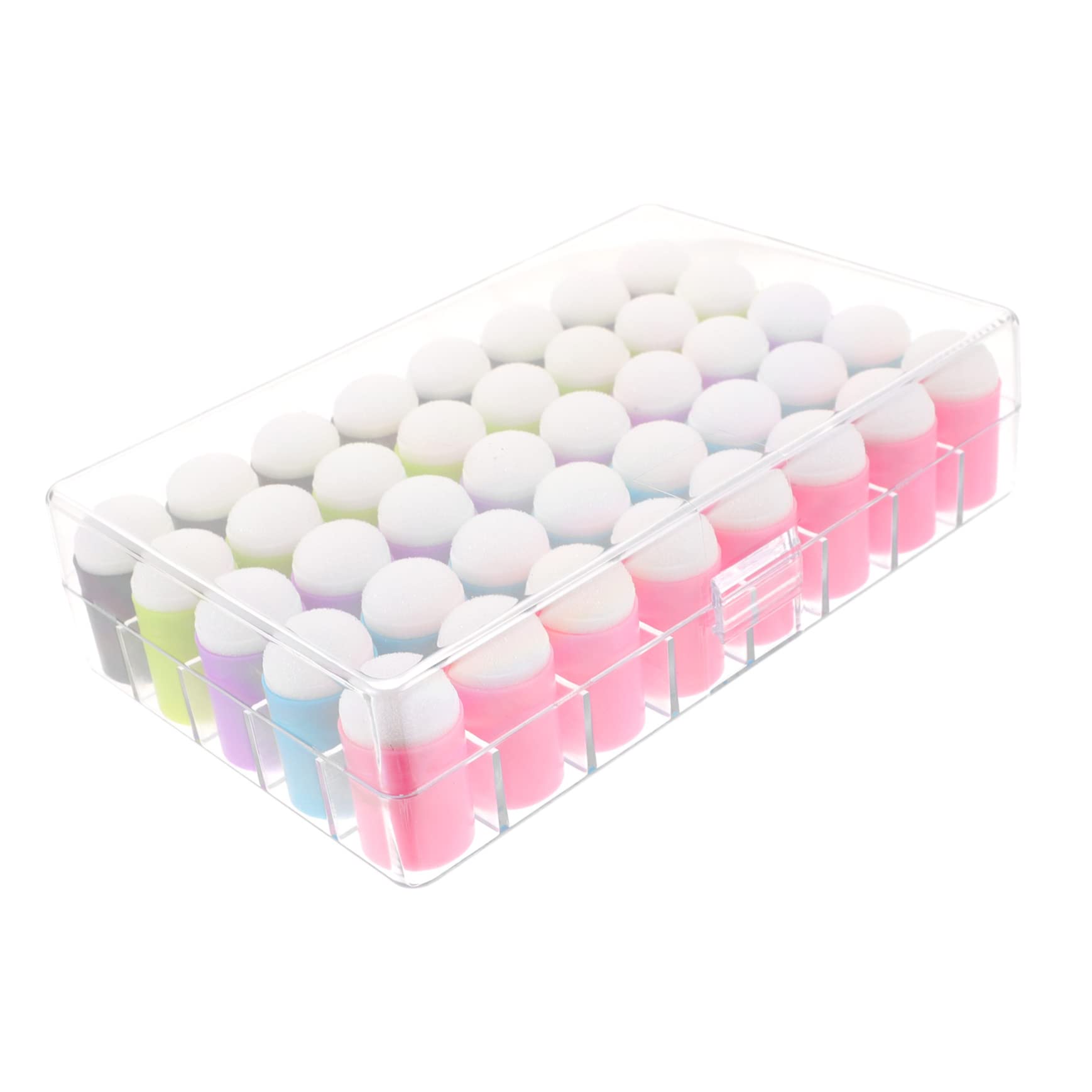 HAPINARY 40pcs Boys and Girls Graffiti Finger Sponge Painting Sponge Seals Easy to Use for Activities
