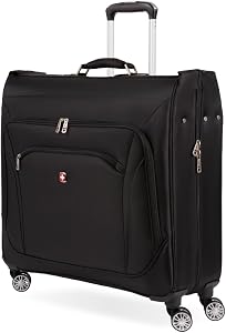 SwissGear 7895 Premium Rolling Garment Bag, Black, Carry-On Spinner Edition, 7895 Premium Rolling Garment Bag