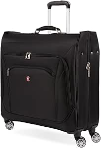 SwissGear 7895 Premium Garment Bag with Spinner Wheels, 24-Inch, Black