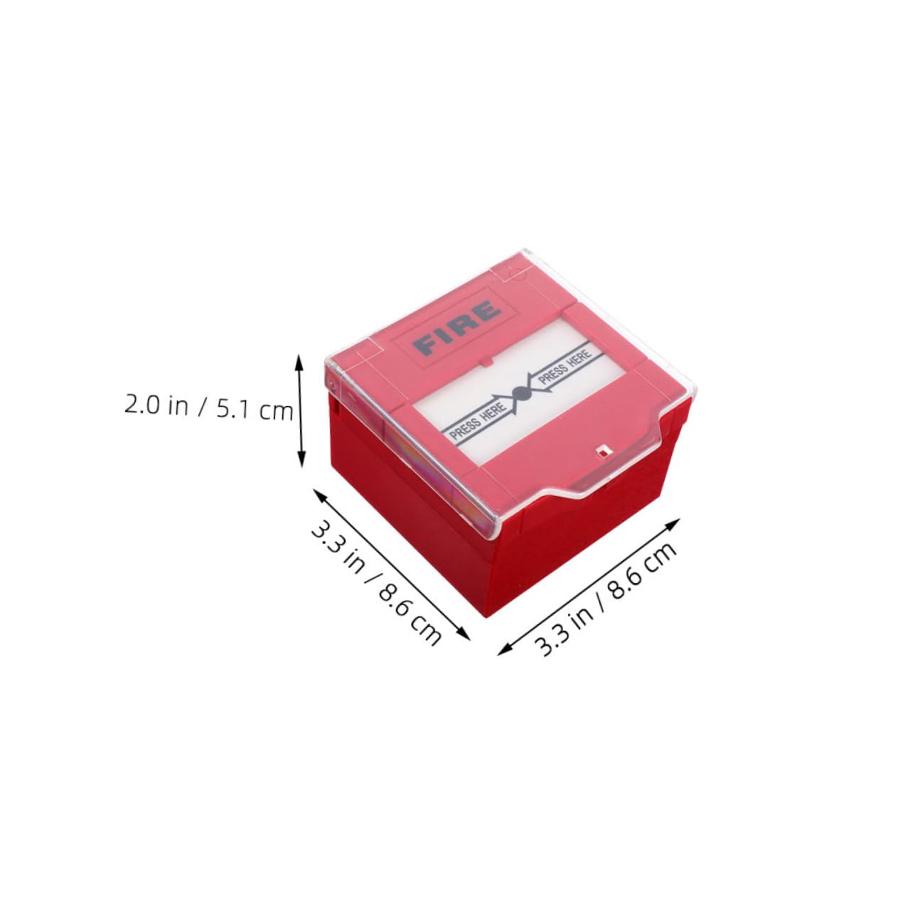 Botón de Alarma Manual de Emergencia Rojo, Diseño de Respuesta Rápida, Material Plástico, Pack de 2 Unidades para Oficina y Espacios Privados