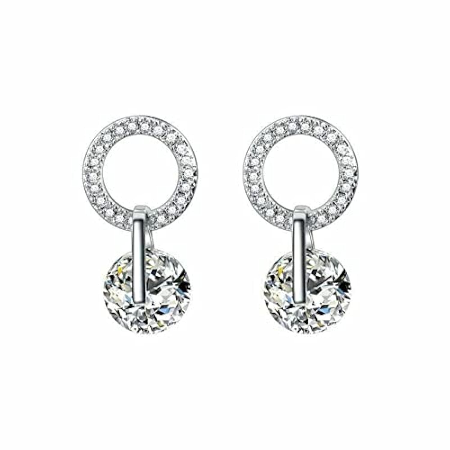 See full amazon price history chart for Women Silver Plated Drop Earrings With Cubic Zirconia, Circle Earrings For Women, Zirconia Stone Dropped Earring, Earrings For Women Trendy, Fashion Jewellery Drop Earring(Silver) Women Silver Plated Drop Earrings With Cubic Zirconia, Circle Earrings For Women, Zirconia Stone Dropped Earring, Earrings For Women Trendy, Fashion Jewellery Drop Earring(Silver) (B09LSCX3XM) Amazon Price History, Amazon Price Tracker
