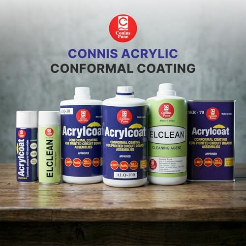 Image of Conins Acrylic Conformal Coating (500ml) for Printed Circuit Boards (PCB) - Quick Drying & Transparent - Protects Electronics from Rust, Corrosion, Moisture - AR-30 Solderable Protective Varnish