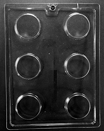 Grandmama's Goodies AO138 3-Pack Plain Cookie Chocolate Candy Soap Mold with Exclusive Molding