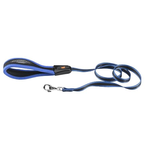Ferplast Guinzaglio per cani in nylon ERGOCOMFORT G15/120, Impugnatura Ergonomica, Soffice imbottitura