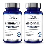 1MD Nutrition VisionMD Eye Vitamin CARMIS - with Lutein & Zeaxanthin | Supports Vision Health, Everyday Eye Strain, & Occasional Dry Eye | 60 Softgels (2-Pack)
