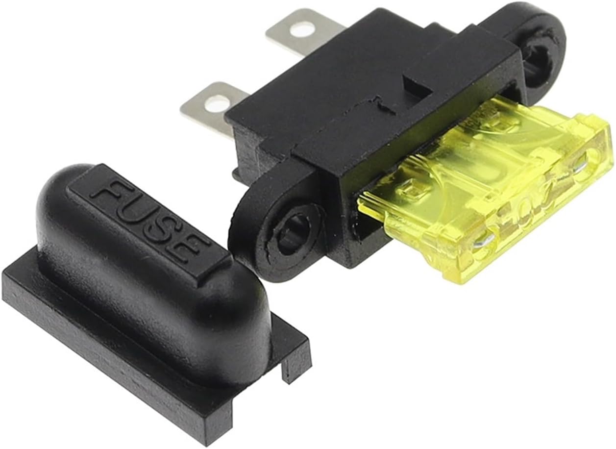 Waterproof Auto Standard Middle Fuse Holder + Car Boat Truck ATC ATO Blade Fuse 5A 7.5A 10A 15A 20A 25A 30A 35A 40A(1PCS,45A)