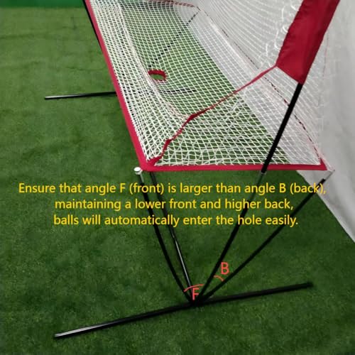 Netze für Tennisbälle Maschine (10 lb) Rückprallnetz für Tennisball&Pickleball Selbsttraining, tragbar und einfach zu demontieren,Geeignet für Wurftraining mit Ballmaschinen drinnen und draußen