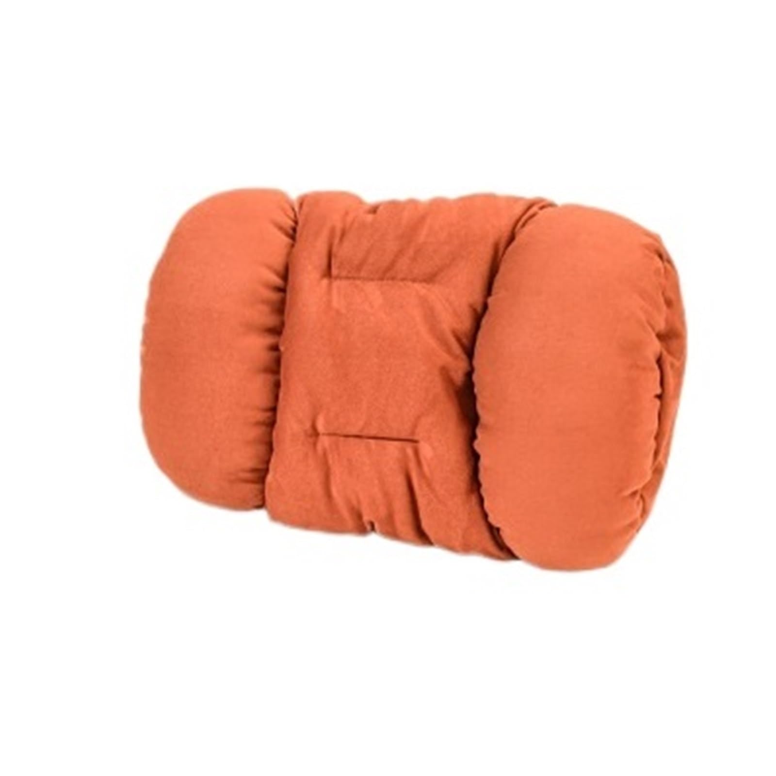 Cale-têtes pour sièges Auto Appuie-tête de Voiture en Daim Confortable, Coussin de Protection cervicale et Lombaire Doux pour véhicule Tête de Voiture(Orange A)