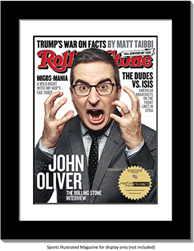 Creativepf [1214Bk-W] Collectors Edition Rolling Stones Magazine Frame, Displays Early 2017 Measuring 10 By 12-Inches W/White Matting And Wall Hanger (Measure-Your-Magazine) #TOP29