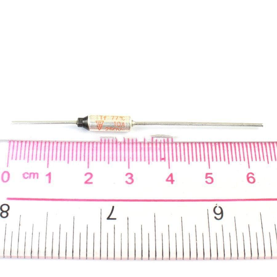 10 Pcs Thermal Fuse 77 Degree TF Cutoff 250V 10A SF76E