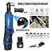 Produktbild Elektrische Ratschenschlüssel Set, 3/8" 12V Power Ratchet Tool Kit, Akku-Ratsche mit 1500mAh Lithium-Ionen-Akku mit LED-Licht, 7 Steckdosen, Mehrzweck für Bauprojekte/Hochzeits/Reparaturarbeiten