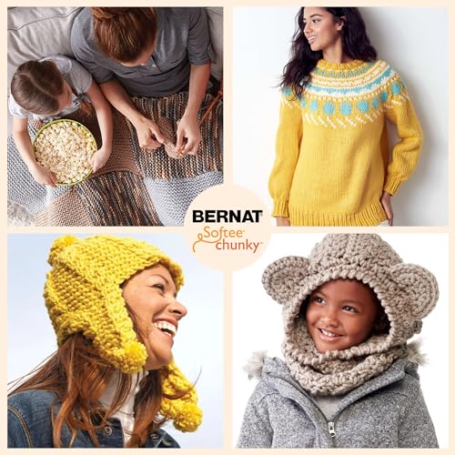 Image of Bernat Softee Chunky Faded Denim Yarn - 3 Pack of 100g /3.5oz - Acrylic - 6 Super Bulky - 108 Yards - Knitting /Crochet