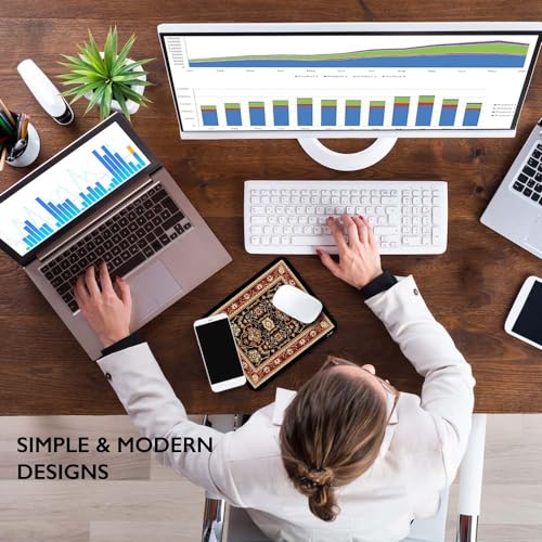 Image of Carpet Pattern Mousepad - Small Non-Slip Rubber Carpet Design Printed Computer Mouse Pad 19x22cm (FMP0220)