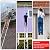 Dajianglx 26.2FT Telescoping Aluminum Extension Ladder, Telescopic Ladder with Hooks?330lbs Capacity, Multi-Purpose Collapsible for Home, Outdoor Work, Silvery