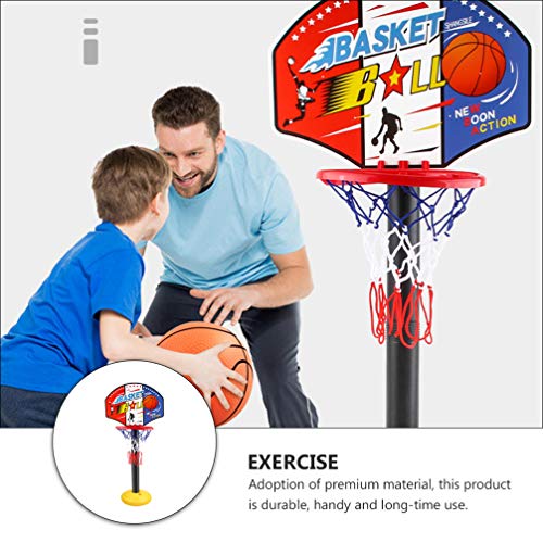 STOBOK Jogo de Basquete Com Pontuação Fácil E Ajustável Levantável Brinquedo de Basquete Interno Min