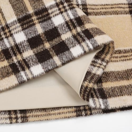 Image of IDEALSANXUN Womens High Waist Plaid Skirt Bodycon Pencil Wool Mini Skirts