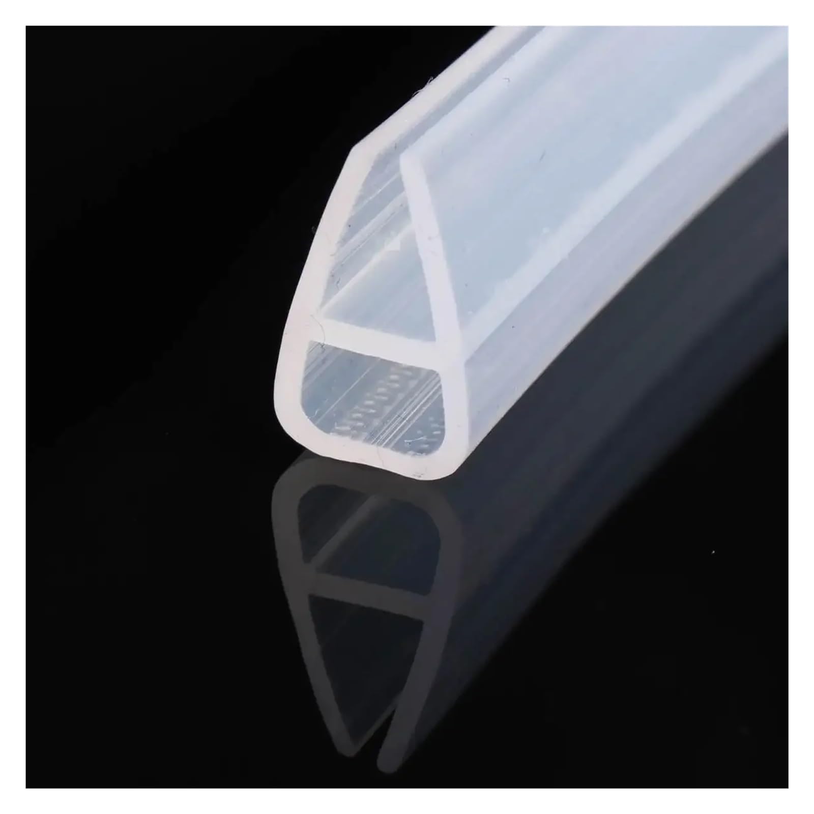 Junta de silicona for mampara de ducha, tira deslizante de plástico de goma for baño, 6/8 mm, accesorios for puertas, ventanas y vidrios.(4m,12mm)