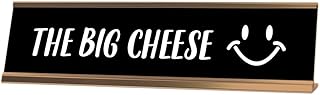 The Big Cheese Desk Sign, Novelty nameplate (2 x 8")