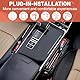 Supaway Aufbewahrungsbox Autositz Lücken Autositz Seat Gap Organizer Vordersitzen Seitentasche PU Leder Auto Organizer Sitzspalt Aufbewahrungsbox mit Loch USB-Kabel für Kleinigkeiten, Handys, 1 Stück