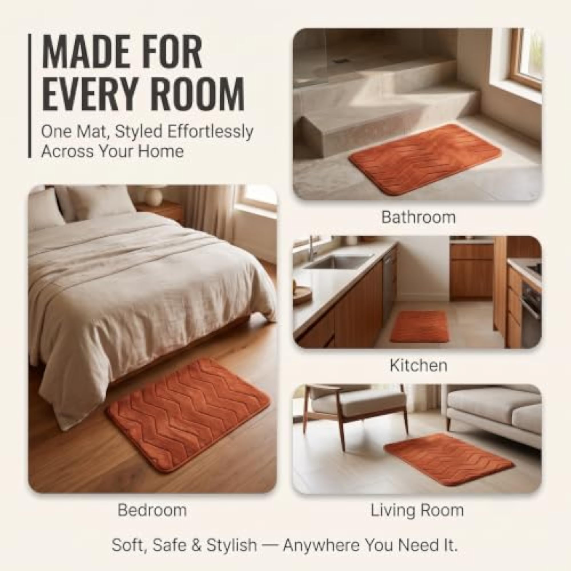 VIKHAVI Antislip Microfiber Door Mat