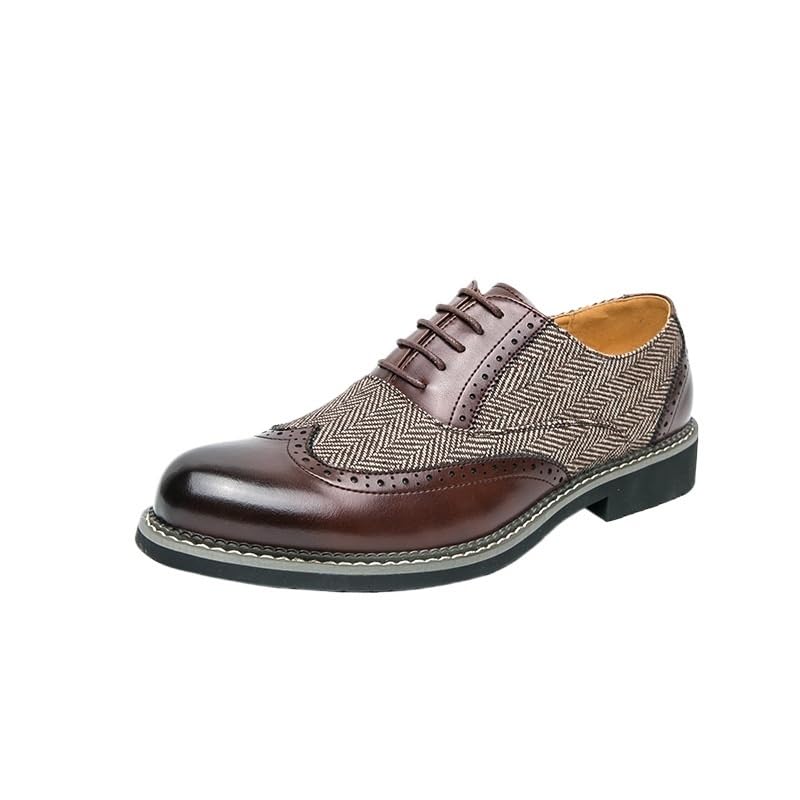 Men's Dress Oxfords, Lace-up Slip-in, Business Leather Oxford Dress Shoes, Driving, Comfort, Party, Wedding