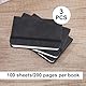 3 Stück Mini Notizbuch A7 Notizblock Kleines Notizbuch Klein Notizbücher Notizheft Notitzbuch Pocket Small Notebook Notepad Taschennotizbuch Pocketbook Notizblöcke aus Leder Für Arbeit Schwarz